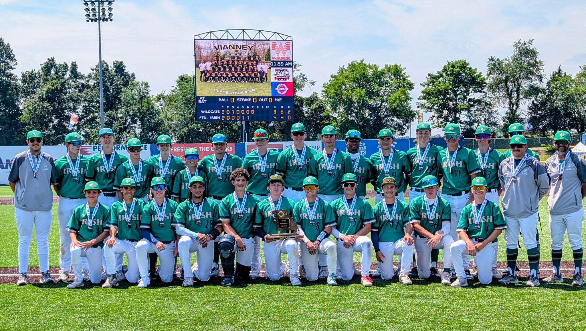 Third Place MSHSAA Class 4 Finish for Irish Baseball