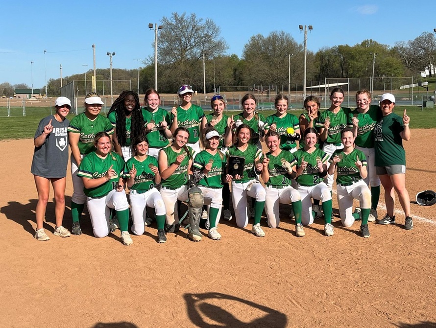 Lady Irish Softball Claims Program's First Big 8 Title